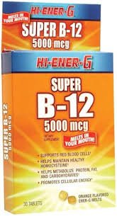 Hi - Ener - G Super B12 5000 mcg. Tablets - Sterling Distributors