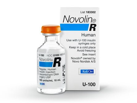 Regular Novolin Novolin Regular vial. 10ml (Reli-on) – Sterling Distributors