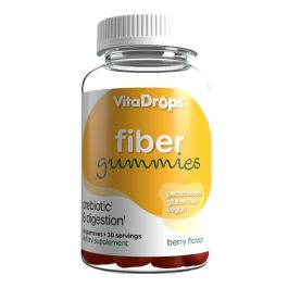 VitaDrops Fiber Gummies Assorted Flavors 60ct - Sterling Distributors