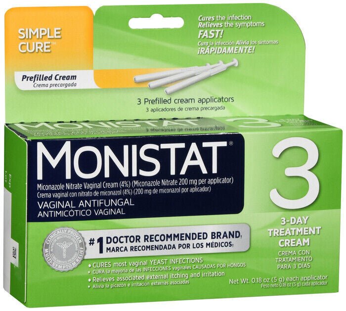 Monistat 3 Treatment Cream Combo Pack