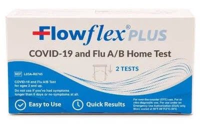 Flowflex Covid - 19 & Flu A/B Antigen Rapid Home Test 2 Tests - Sterling Distributors