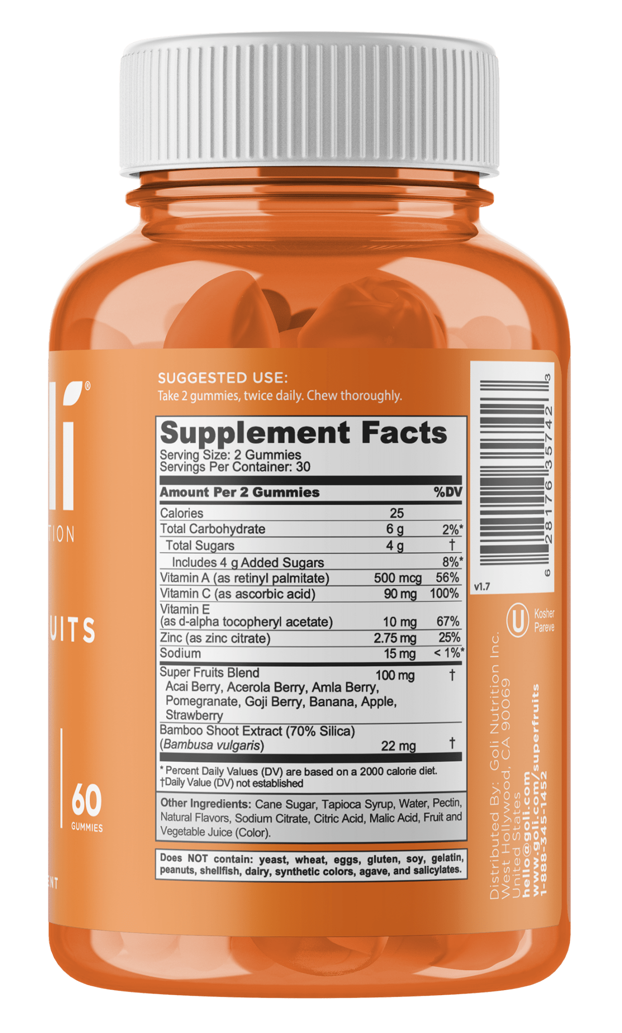 Goli Superfruits Beauty Gummies 60ct - Sterling Distributors