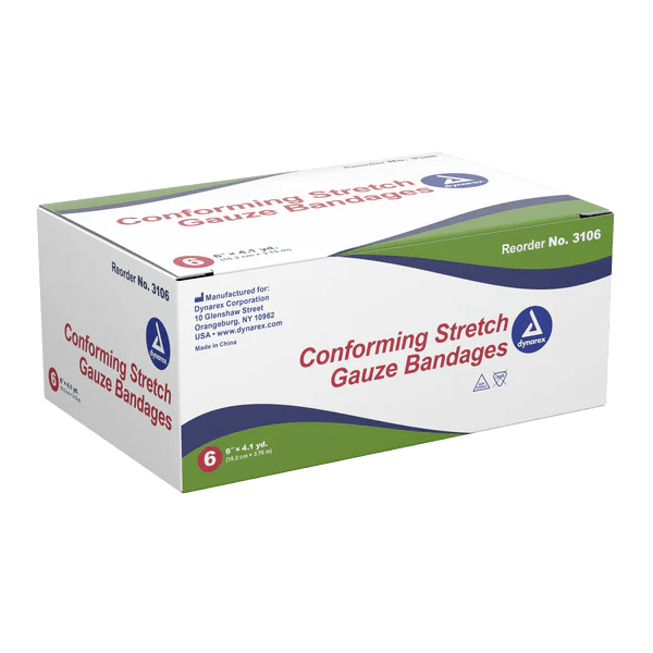Stretch Gauze Bandage Roll N/S 6 inch - Sterling Distributors