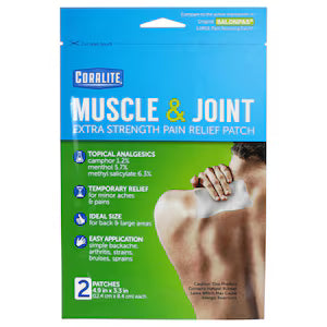 Coralite Muscle & Joint Extra Strength Pain Relieving Patch Pack/2