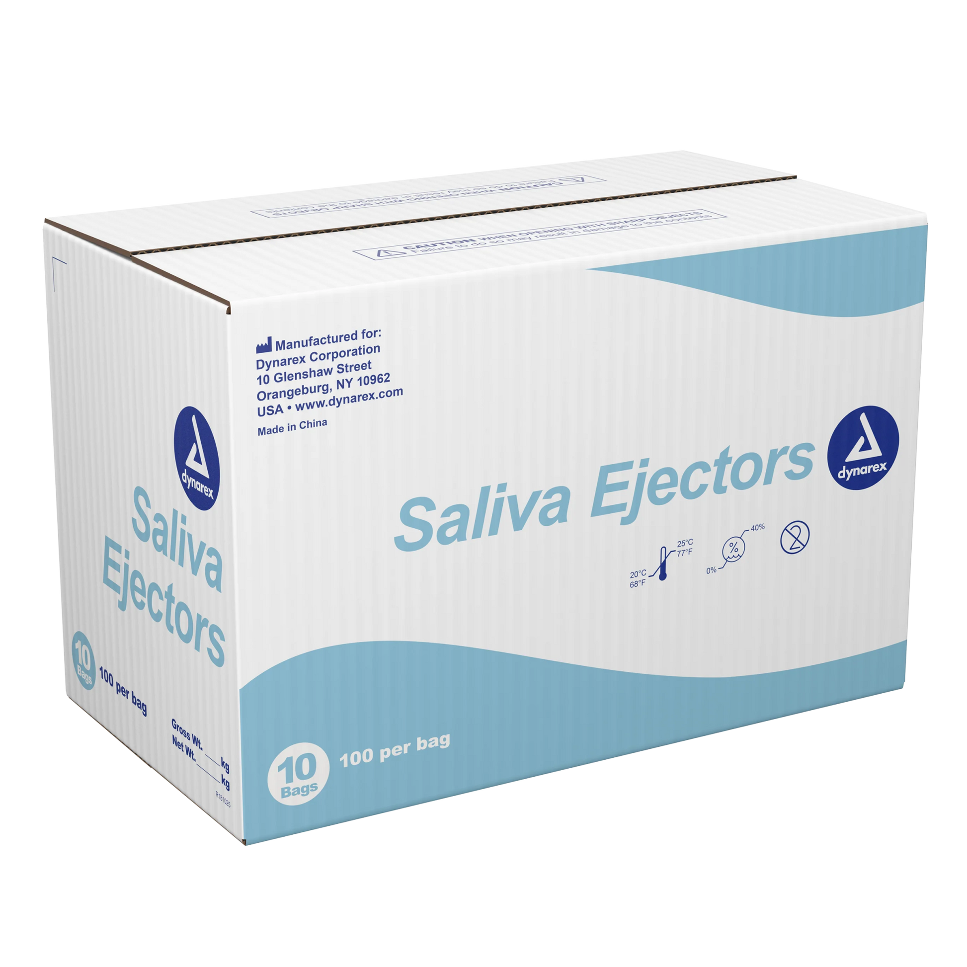Saliva Ejectors, Blue Tip / Clear Body, 10/100/cs - Sterling Distributors